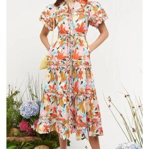 NEW CeliaB Freya Dress Pink Floral Multicolor Maxi Dress NWT - Size XS